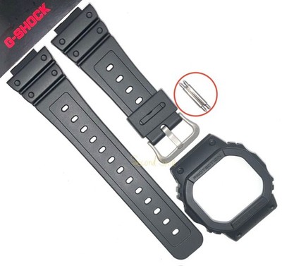 Genuine Casio G-Shock Watch Band + Bezel + Pins Set DW5600BB-1