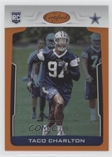 2017 Certified Rookies Mirror Orange /199 Taco Charlton #167 fm0