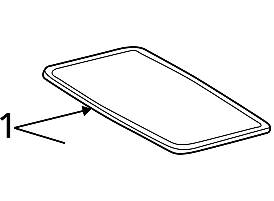 Toyota 4Runner 1996-2002 techo corredizo panel de ventana de vidrio OEM Foto 4 de 4