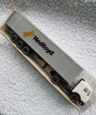 WIKING H0 :  Mercedes 1635 S - Container-Sattelzug ''Nedlloyd'' - Eigenbau - OVP