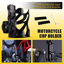 Motorcycle Cup Holder Water Drink Bottle Cage For Atv Utv Motorcycle Bicycles