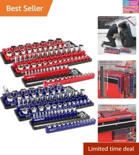Versatile Magnetic Socket Organizer Set – Securely Holds 141 Tools with Style