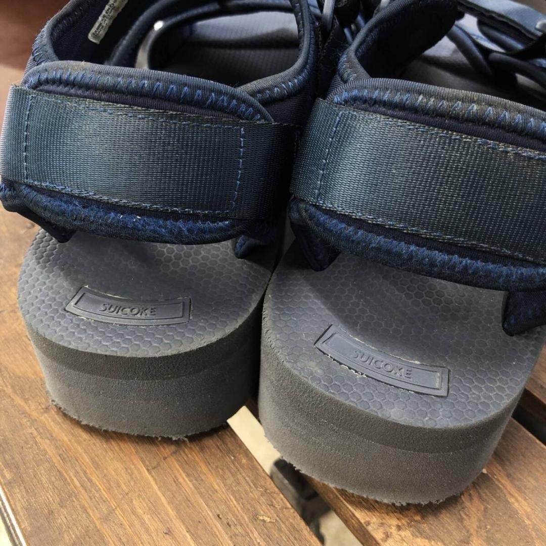 SAOLA Sandali uomo Suicoke Kisee Vpo 28 cm suola spessa blu navy usati spedizione gratuita