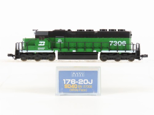 Locomotora diésel escala N KATO 176-20J BN Burlington Northern SD40-2 #7306 | Condition: Used