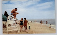 Girls And Life Guards, Rehoboth Beach, Delaware Postcard