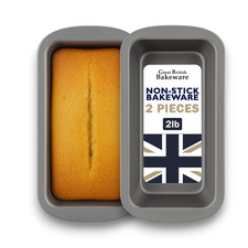 2LB Loaf Tins 2x Superior Double Coated Non Stick, (900g) Made In England