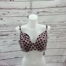 Moontide Quayside bnwt U/W Top Ruby Geo Bikini Top Multi 14D Bra Holiday