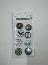 Project Life EXPLORE 6pc Flair Badge Travel Vacation Becky Higgins Pocket Page