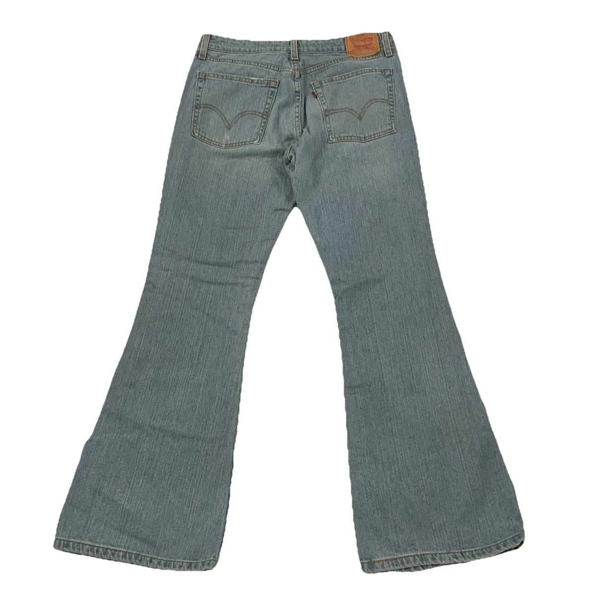 Vintage Levi's Womens 519 Flare Leg Jeans Size 11 Light Wash
