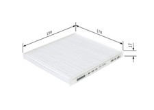 BOSCH Innenraumfilter 1 987 432 172 Partikelfilter für LIANA SUZUKI ER 413 DDiS