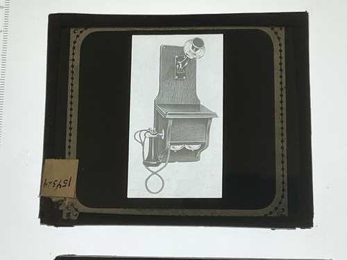 4 Western Electric candlestick Telephones Magic Lantern Slides Glass Plates OOAK - Imagen 3 de 15