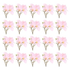 Artificial Flower Heads 4 Inch, Light Pink 20 PCS - Silk Plum Flowers