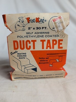  Vintage 1970 Frost King Duct Tape With Original Box Collectible Tools NOS