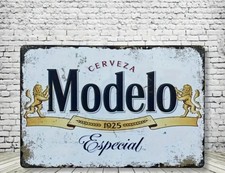 New Modelo Cerveza METAL PLAQUE Tin SIGN BAR PUB MAN CAVE GARAGE 8x12 Beer