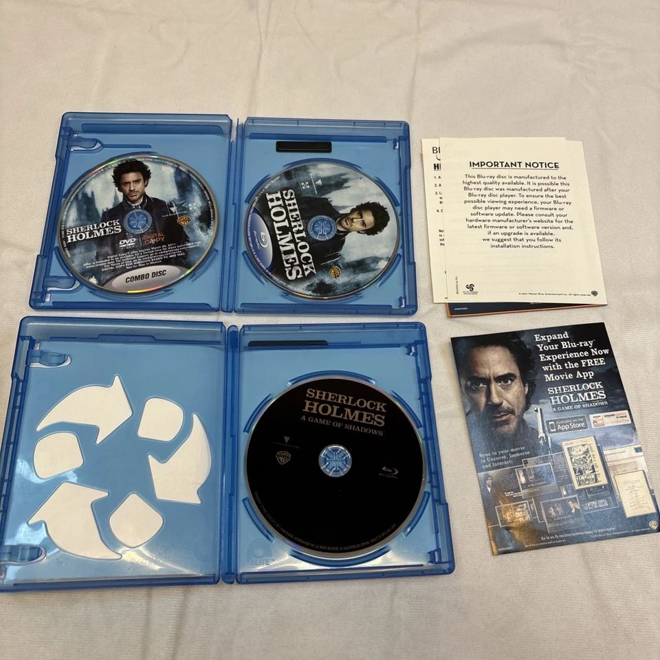 Sherlock Holmes - Both movies w/ Robert Downey Jr & Jude Law, 2 Blu-rays - Image 3 of 3