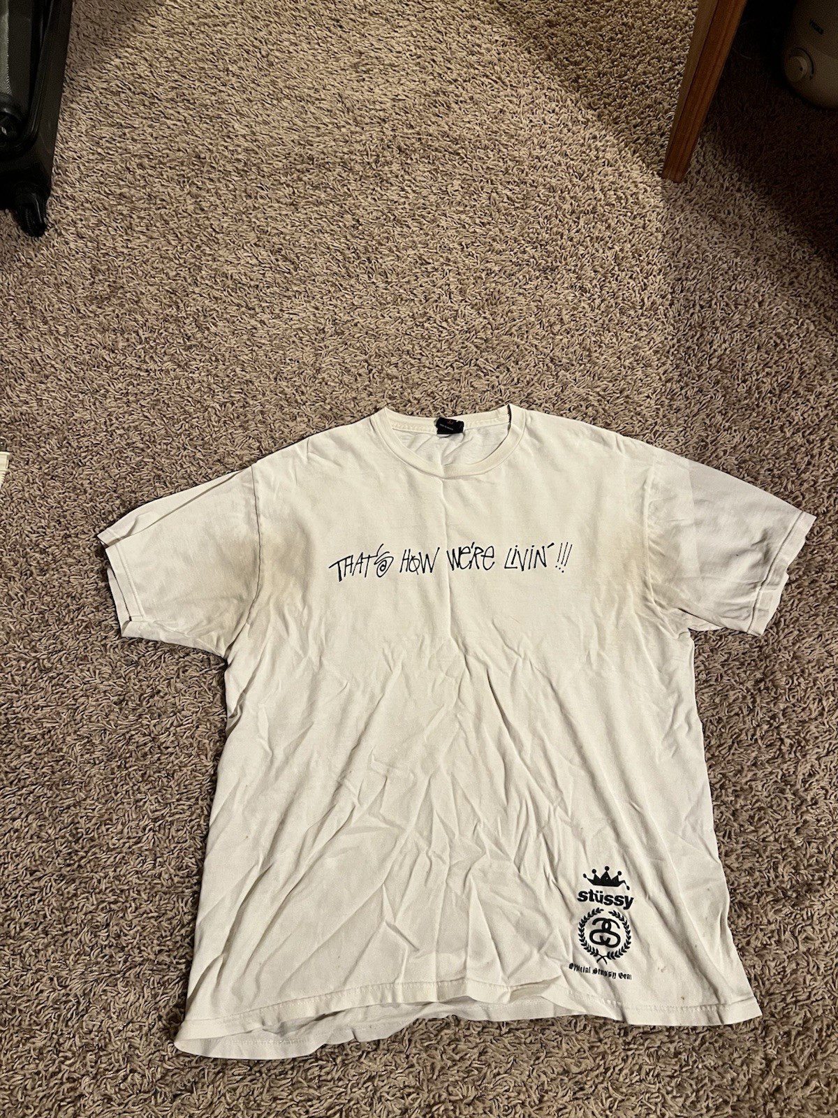 vintage stussy t shirt large
