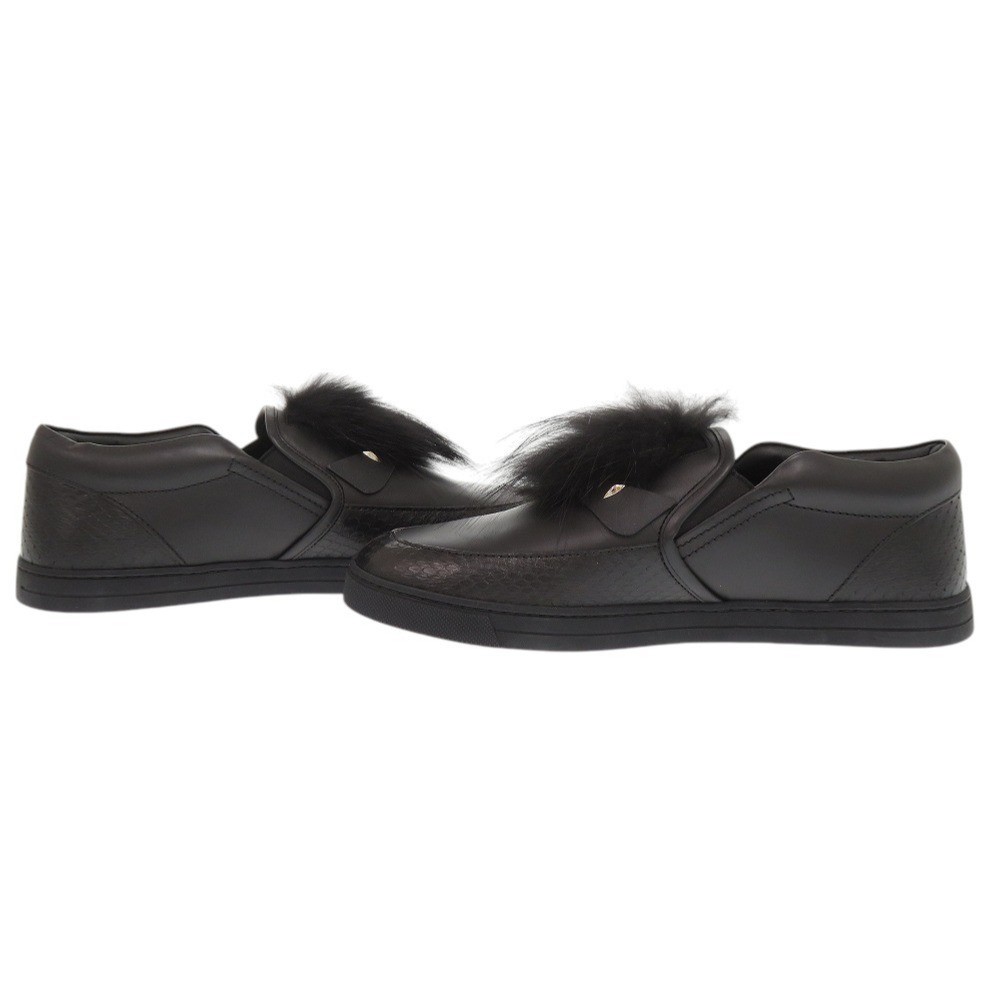 FENDI   Monster 7E1068 size 7 python fox  leather… - image 7