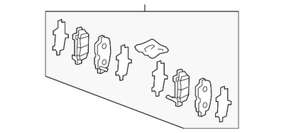 Genuine Honda Brake Pads Rear 43022-SZA-A11