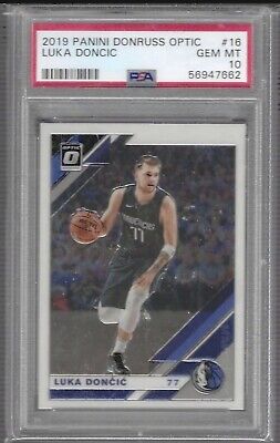 LUKA DONCIC MAVERICKS 2019 PANINI DONRUSS OPTIC BASE PSA 10 LUKA DONCIC MAVERICKS 2019 PANINI DONRUSS OPTIC BASE PSA 10