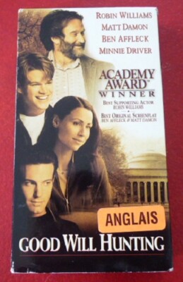 *VHS Movie Good Will Hunting Robin Williams Matt Damon