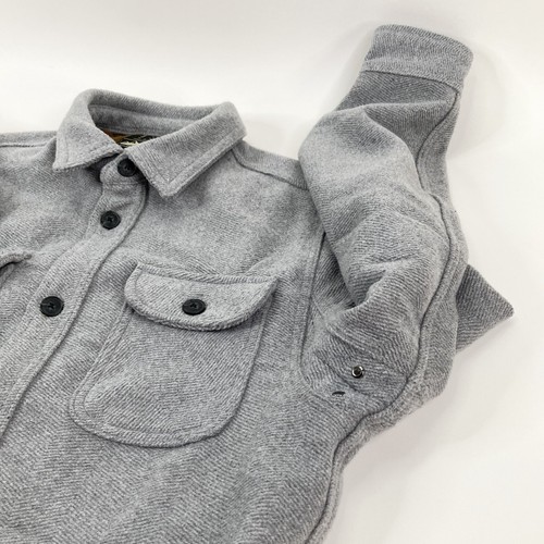 Jachs NY Mens M Gray Wool Blend Jacket Shirt Lined Vented Button Up Heavyweight - Picture 6 of 17