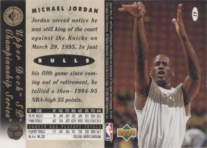 1994-95 SP Championship Series - Michael Jordan #41 for sale