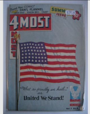 FOUR MOST VOL 1 #3 G/VG (3.0) GOLDEN AGE COMIC FLAG CVR