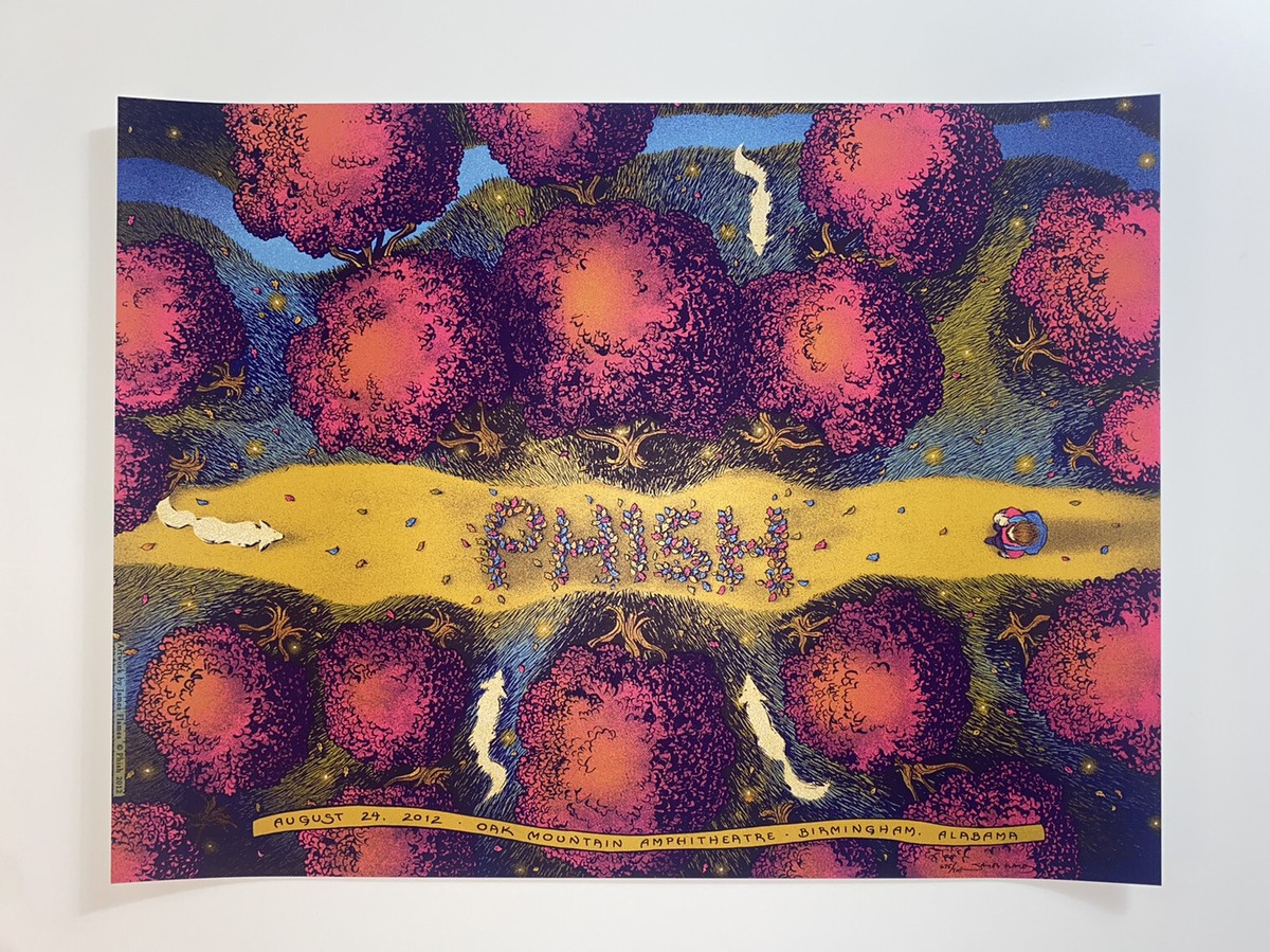 Phish Poster Oak Mtn Pelham Alabama 2012 S/N Silkscreen James