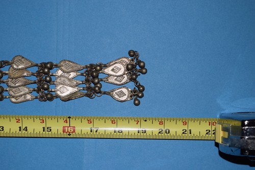 Seltene antike handgefertigte ägyptische Bedoudine Silber nubische Hängekunst - Bild 4 von 6