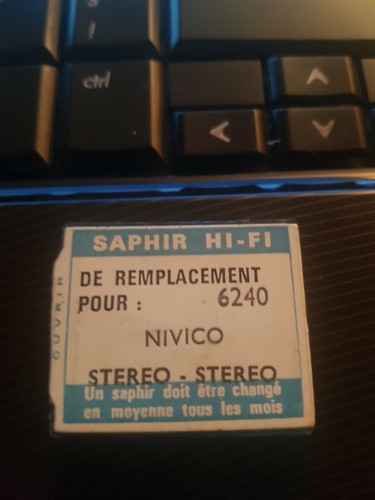 SONOTONE V 100 DIAMANT DE REMPLACEMENT POUR PLATINE VINYLE