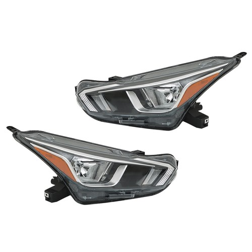 Front Headlight Lamps Pair For Nissan Versa S SV 2020 2021 Halogen LH+RH Chrome - Bild 9 von 13