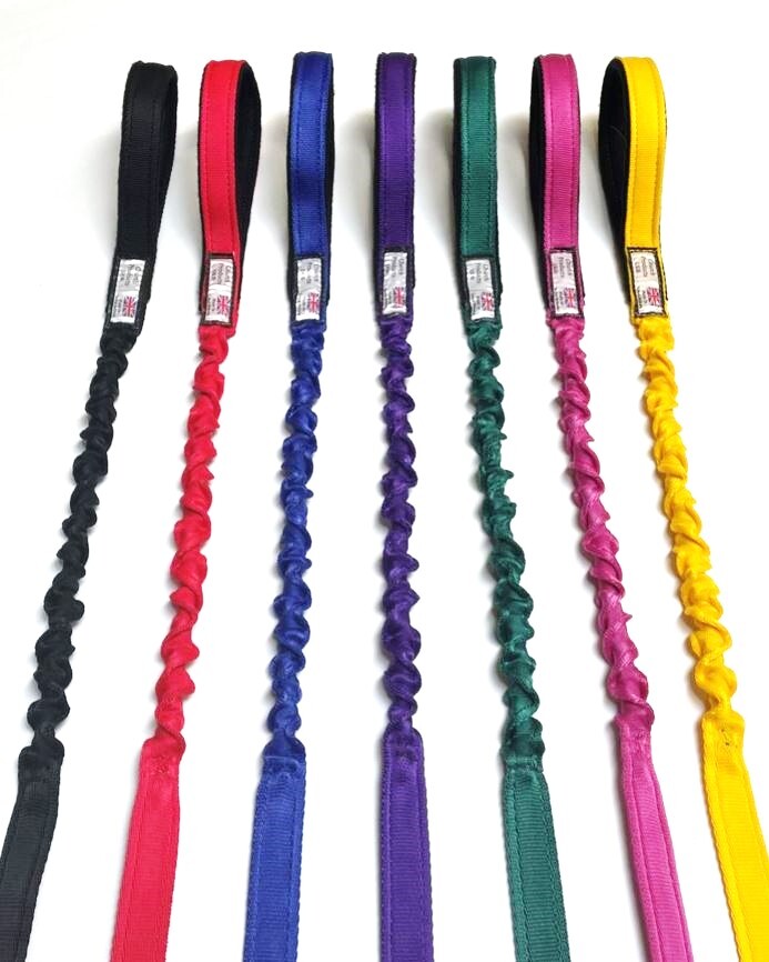 Guinzaglio per Cani 45" con Cordino Elastico Elastico Ammortizzatore Manico Imbottito 19 Colori foto 3