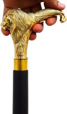 Antique Brass Designer Handle Vintage Walking Cane Wooden Walking Stick Men gift