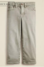J.Crew Crewcuts Boys 55 classic-fit garment-dyed jean Iced Pine Size 12 CC683