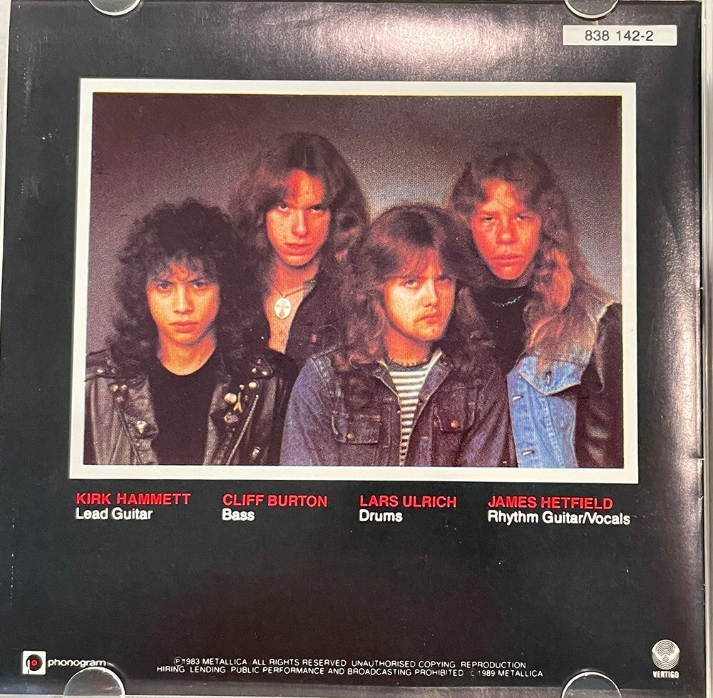 Metallica Kill 'Em All GOLD Disc CD 1993 Australian Tour Rare