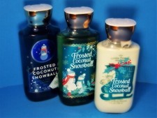Bath Body Works Frosted Coconut Snowball Shower Gel Body Lotion Shea  Vitamin E