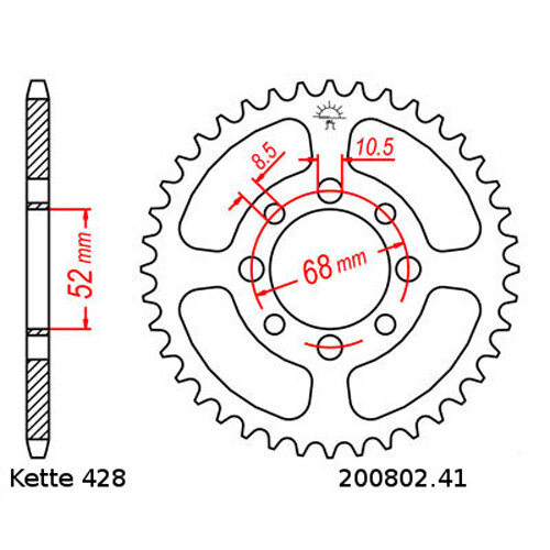 Chain Set Suitable for Suzuki Ts 80 FT 81-83 Chain DID 428 VX G&b Gold 112 Of - Picture 3 of 4