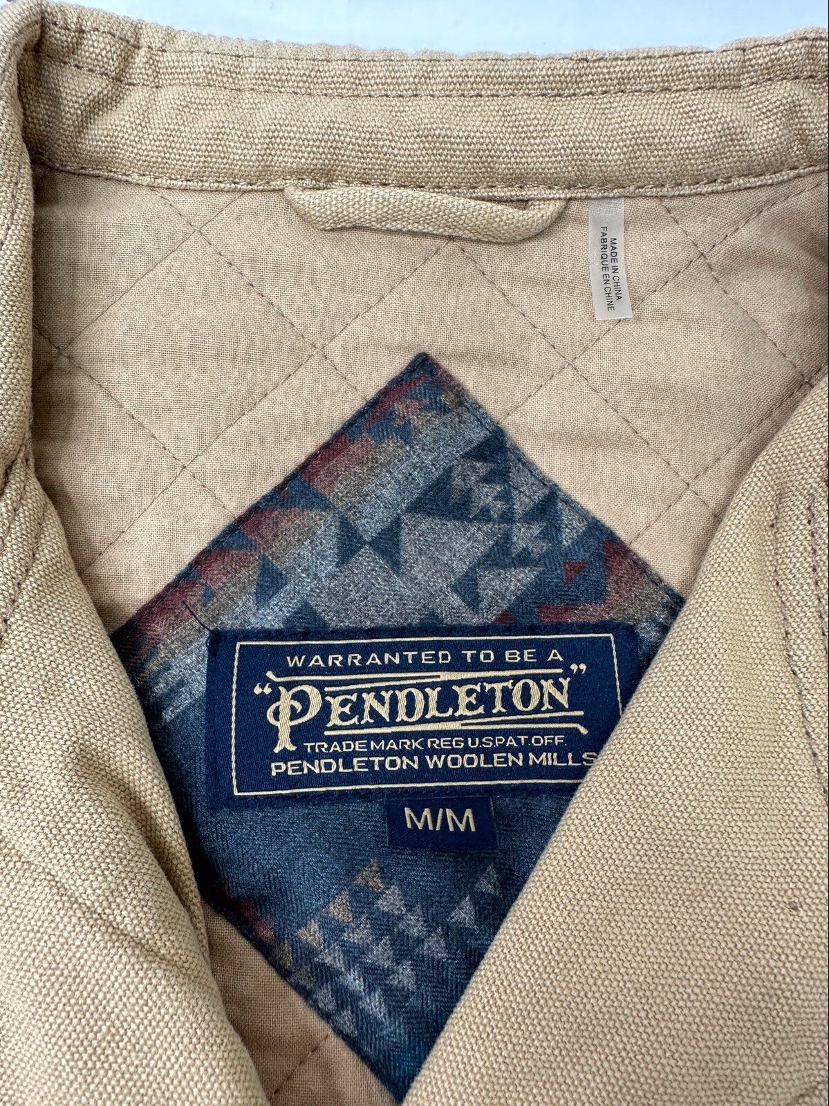 Pendleton Brown Canvas Quilted Jacket Womens Size… - image 6