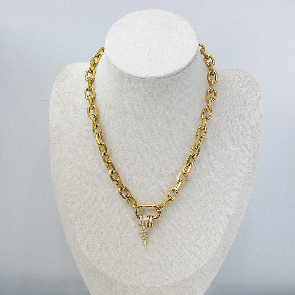 18k Gold Plated Stainless Steel Waterproof Necklace