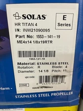 SOLAS TITAN 4 E SERIES STAINLESS STEEL PROP