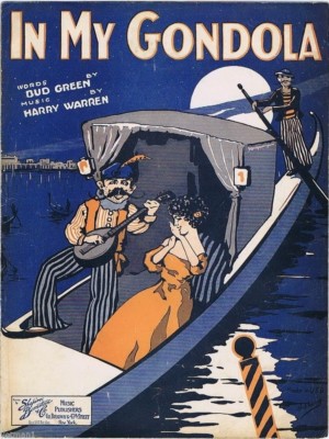 In My Gondola, Bud Grant and Harry Warren 1924, Antique sheet music