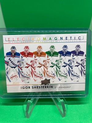 2021-22 Upper Deck Igor Shesterkin Electromagnetic #EM-23 New York Rangers