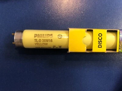 PHILIPS Tube Fluorescent T8 36W JAUNE Disco 1200Mm X 26Mm Tube Fluorescent Néon - Photo 1/3