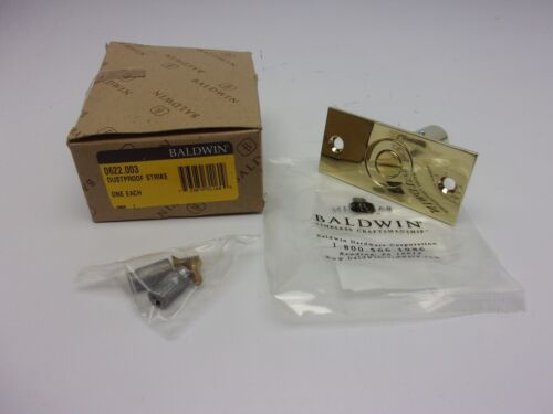 Baldwin Hardware Dustproof Strike Lifetime Polished Brass 0622-003 105D - Picture 1 of 3