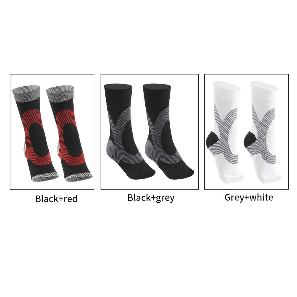 1pair Foot Brace Compression Sock Protection Dancers Ankle Support