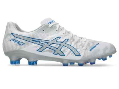 ASICS Soccer Cleats DS LIGHT ACROS PRO 3 White/Electric Blue