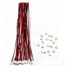 for 20 Sets JST 1.25mm 2 Pin Male Connector and 28AWG Female Connector Plug w...