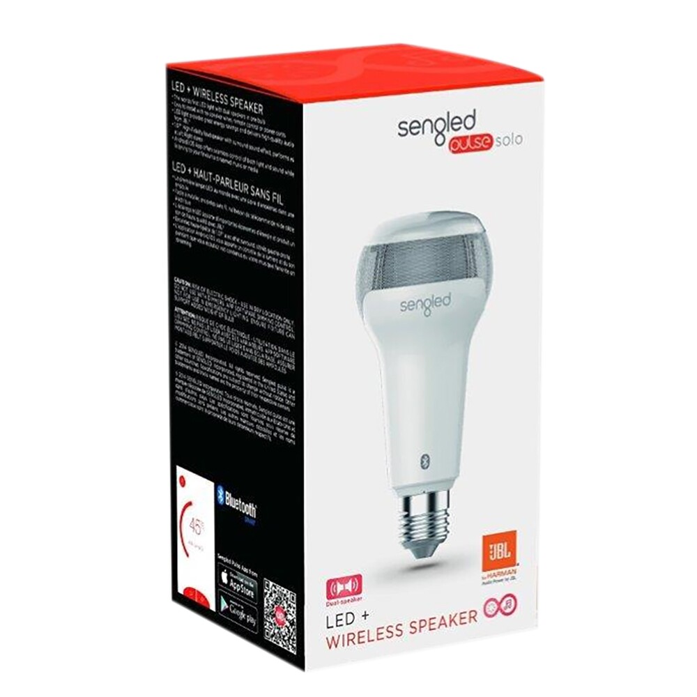 sengled solo dimmable led light bulb with jbl speakers