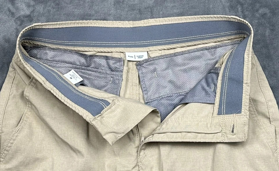 Arizona Jean Co Shorts Mens 30x8 Beige Surfer Prep Flex Cargo Stretch Hiking - Image 3 of 4