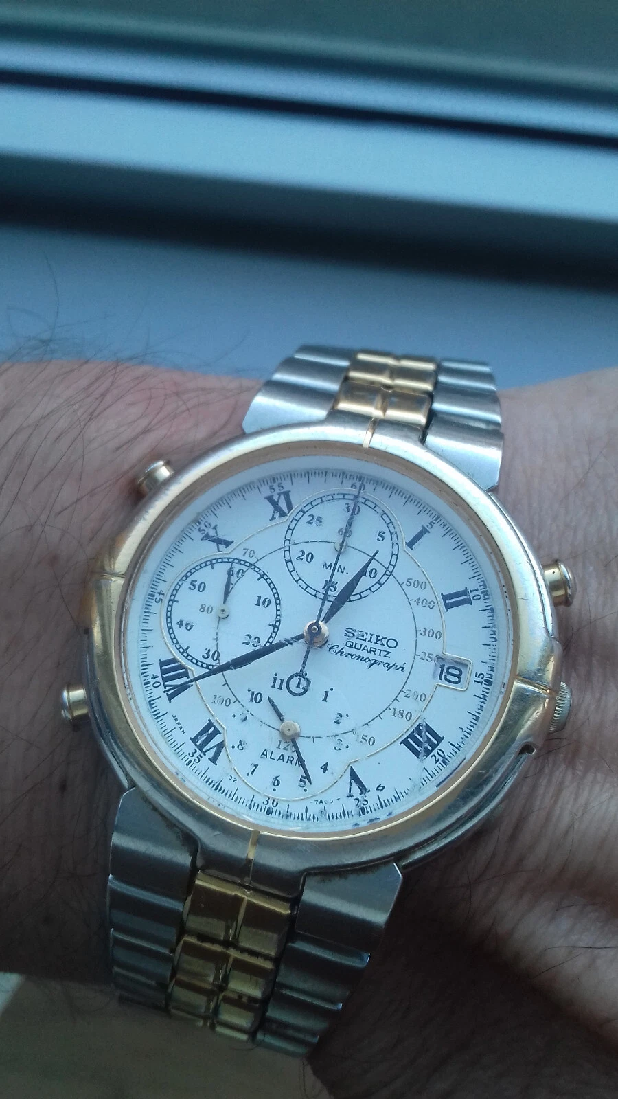 Seiko 7T32-7A00 CHRONOGRAPH ALARM PREMIUM VINTAGE WATCH MONTRE